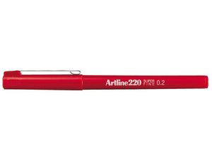 Fineliner Artline 220 rond 0.2mm rood