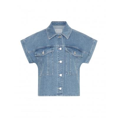 MSCH - Blauw | Dames | Spijkerjas | Blauw | S | regular | Kamst mode