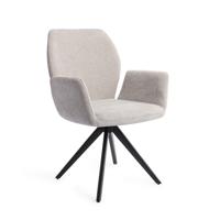 Jesper Home Eetkamerstoel 'Misaki' Turn Black, kleur Pretty Plaster
