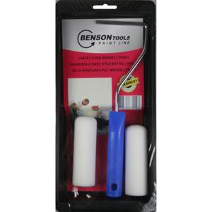 Benson Lakroller/schuimroller schilderset - B10 cm - met verfbak en beugel - Schilderset