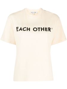 Each X Other t-shirt en coton à logo imprimé - Jaune