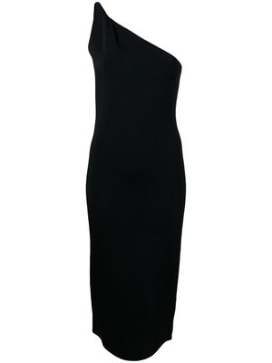 Galvan London robe à une épaule - Noir