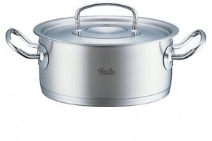 Fissler Original Profi Collection Kookpan Laag met RVS Deksel, 20cm