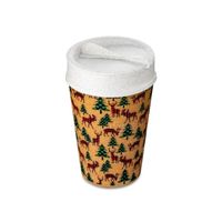 Koziol - Dubbelwandige Koffiebeker met Deksel, 0.4 L, Organic, Moose - Koziol Iso To Go