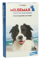 Milbemax Tabletten Hond Groot 5-75kg 2 tabl.