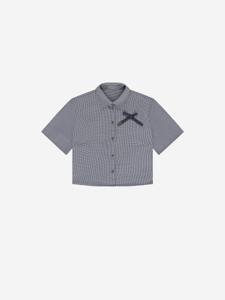 Nik&Nik zomer blouse meisjes - off wit / blauw - Polly