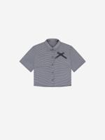 Nik&Nik zomer blouse meisjes - off wit / blauw - Polly
