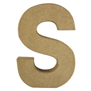 Papier mache letter S