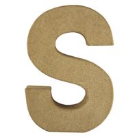 Papier mache letter S