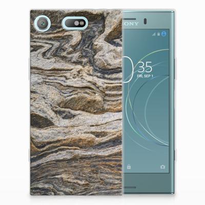 Sony Xperia XZ1 Compact | TPU | Siliconen hoesje | Steen