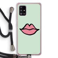 Kusje: Samsung Galaxy A51 5G Transparant Hoesje met koord