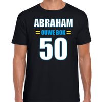 Ouwe bok 50 jaar verjaardag shirt Abraham zwart heren cadeau t-shirt 2XL  -