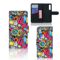 Xiaomi Mi 9 SE Wallet Case met Pasjes Punk Rock - thumbnail