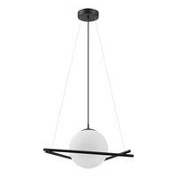EGLO SALVEZINAS hangende plafondverlichting Flexibele montage E27 LED Zwart, Wit - thumbnail