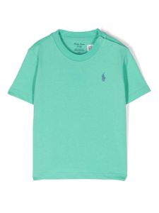 POLO RALPH LAUREN KIDS t-shirt en coton à patch logo - Vert