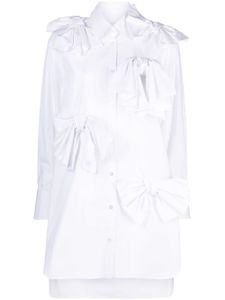 Viktor & Rolf robe-chemise à détail de nœud - Blanc