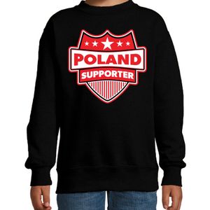 Polen / Poland supporter sweater zwart voor kinderen 14-15 jaar (170/176)  -