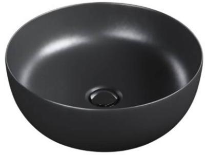 Primabad Opbouwkom Rond Keramisch Ø40 cm Zwart