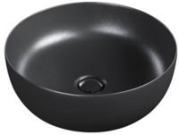 Primabad Opbouwkom Rond Keramisch Ø40 cm Zwart