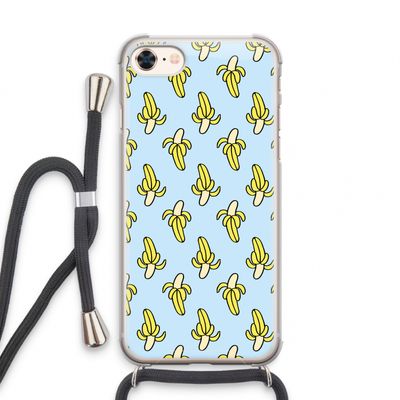 Bananas: iPhone 8 Transparant Hoesje met koord