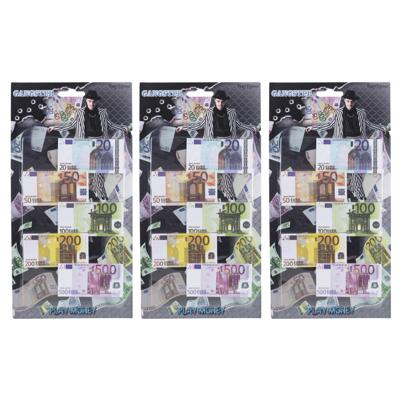 Speelgoed geld - 3x - Euro biljetten setje - winkeltjes spelen namaak euro biljetten