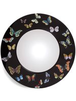 Fornasetti miroir Farfalle peint à la main - Noir