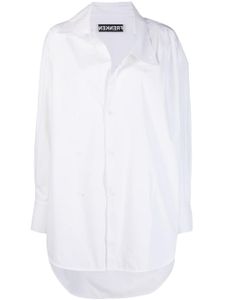 Frenken chemise à boutonnière croisée - Blanc