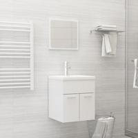 Badkamermeubelset spaanplaat hoogglans wit