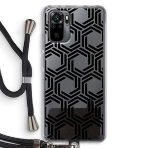 Geometrisch patroon: Xiaomi Redmi Note 10 Pro Transparant Hoesje met koord