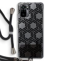 Geometrisch patroon: Xiaomi Redmi Note 10 Pro Transparant Hoesje met koord