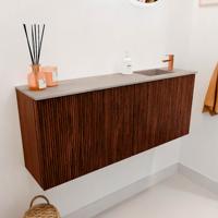 Toiletmeubel Mondiaz Joya Dlux | 100 cm | Meubelkleur Ruby | Faye wastafel Saba Wasbak Rechts | 1 kraangat
