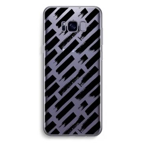 Zwarte vegen: Samsung Galaxy S8 Plus Transparant Hoesje