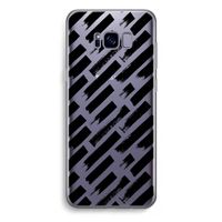 Zwarte vegen: Samsung Galaxy S8 Plus Transparant Hoesje