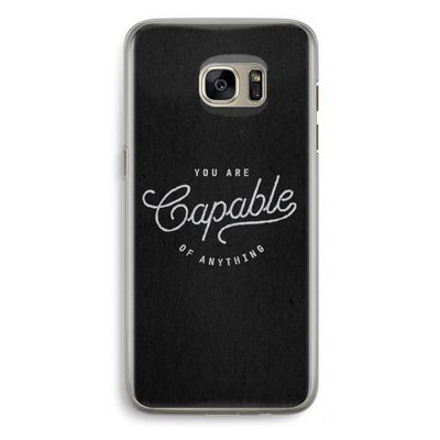 Capable: Samsung Galaxy S7 Edge Transparant Hoesje