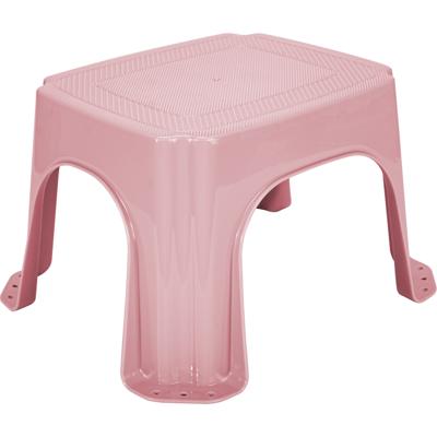 Keukenkrukje/opstapje - roze - kunststof - L27 x B23 x H21 - anti-slip