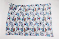 Stitch fleece plaid met kerstmuts set 100 x 140 cm - polyester