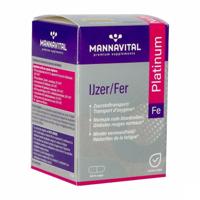 Mannavital Ijzer Platinum 60 Vegetarische Capsules
