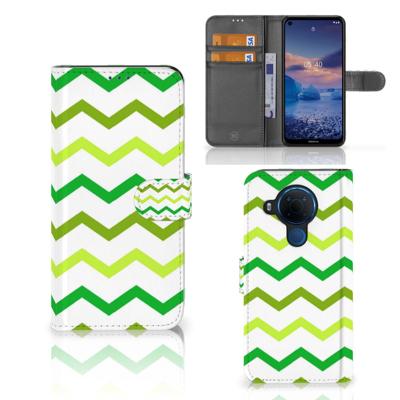Nokia 5.4 | Telefoon Hoesje | Zigzag Groen