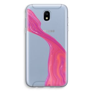 Paarse stroom: Samsung Galaxy J5 (2017) Transparant Hoesje