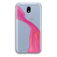 Paarse stroom: Samsung Galaxy J5 (2017) Transparant Hoesje