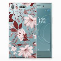 Smartphone hoesje Sony Xperia XZ1 Compact Watercolor Flowers