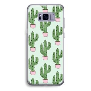 Cactus Lover: Samsung Galaxy S8 Transparant Hoesje