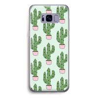 Cactus Lover: Samsung Galaxy S8 Transparant Hoesje - thumbnail
