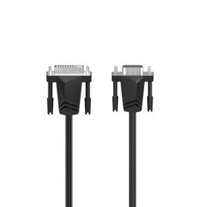 Hama 00200714 DVI-kabel DVI / VGA Adapterkabel DVI-I 24+5-polige stekker, VGA-stekker 15-polig 1.50 m Zwart