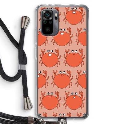 Krab: Xiaomi Redmi Note 10 Pro Transparant Hoesje met koord