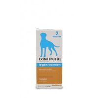 No Worm Exitel Plus XL voor honden vanaf 17,5 kg 4 tabletten