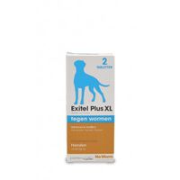 No Worm Exitel Plus XL voor honden vanaf 17,5 kg 2 tabletten - thumbnail