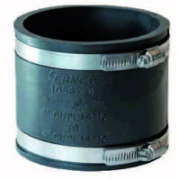 Aquaforte Fernco Flexibele Koppeling 115-98mm - UV-Weerstand, RVS Klembanden, voor PVC/PE/PP