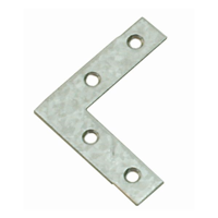 GB rechte raamhoek 40x10x1.5 verzinkt | 100 stuks - 17233040