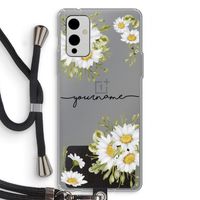 Daisies: OnePlus 9 Transparant Hoesje met koord